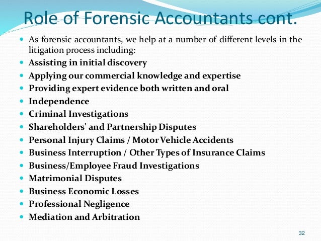 objectives of forensic accounting role and functions of forensic accountant
